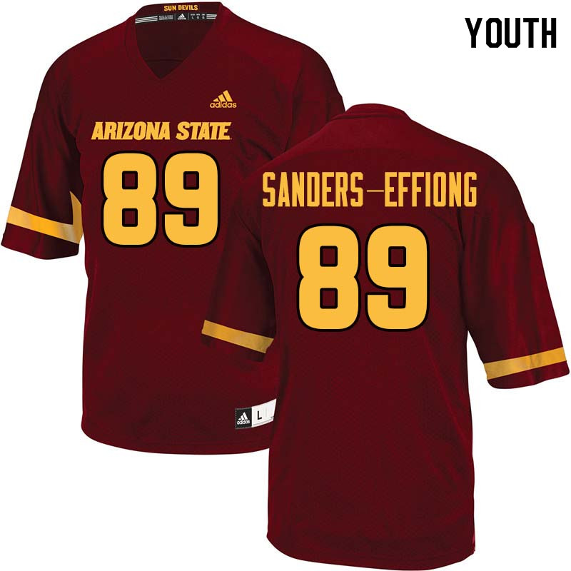 Youth #89 Daniel Sanders-Effiong Arizona State Sun Devils College Football Jerseys Sale-Maroon - Click Image to Close